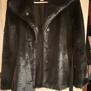 H&M Black Teddy Jacket